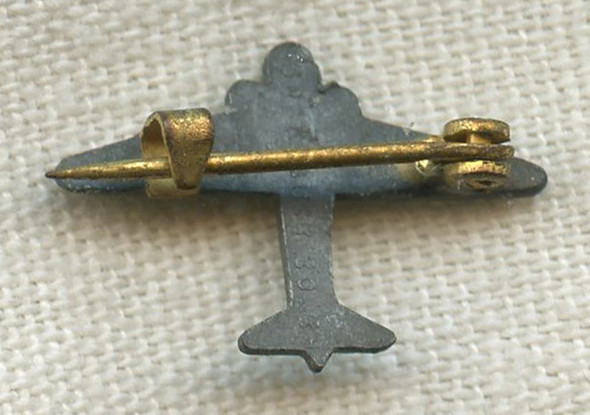 1930s Northwest Airlines (NWA) 5 Years of Service Lapel Pin in Pinback by W.H.