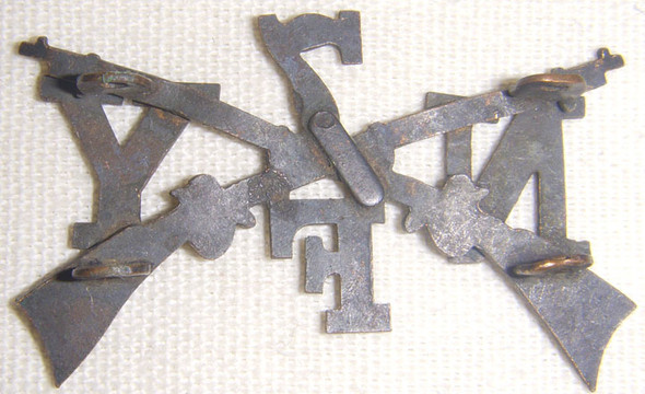 Pre-WWI 7th New York Infantry Regiment Co. F Collar Insignia