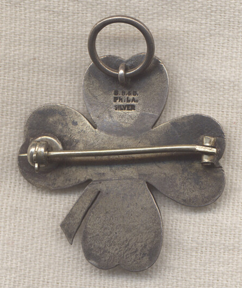 Wonderful Spanish American War Silver US Army 2nd Corps 2nd Division Badge by BB&B