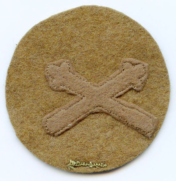 WWI PFC Sleeve Rate for Coastal Artillery Corps (CAC) Gun Pointer