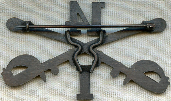 Beautiful, Minty Ca. 1901-1905 US Army 14th Cavalry Regt. Troop I Enlisted Man Collar Insignia