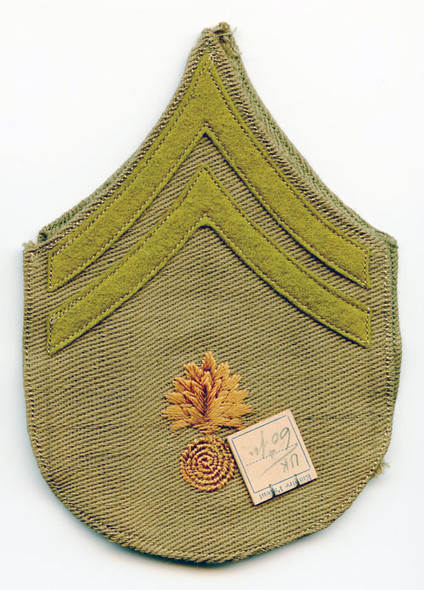 Pair of WWI US Army Rank Stripes for Corporal of Ordnance