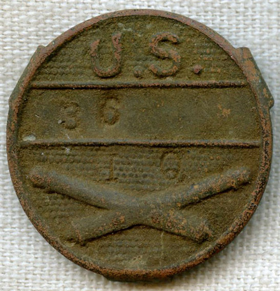 WWI US Army 36th Artillery Headquarters (HQ) Equipment Tag