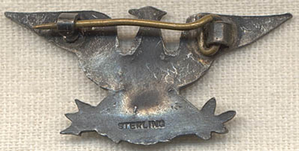 Nice Sterling WWI English-Made Colonel's "War Eagle" Rank Insignia