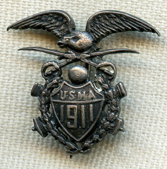 Ext Rare 1911 USMA US Military Academy West Point Class Pin in Sterling Silver
