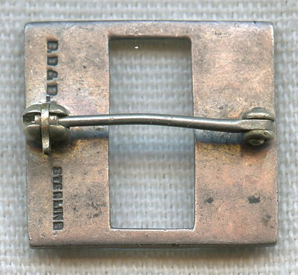 Rare WWI US Army Captain Rank Overseas Cap Insignia in Sterling by BB&B