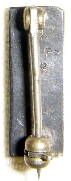 WWI US Army 1st Lieutenant Rank Pin for Overseas Cap by BB&B