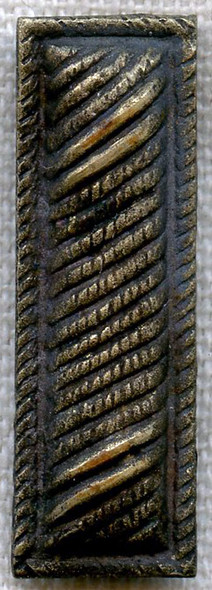 WWI US Army 1st Lieutenant Bar Hat Pin with Diagonal Stripe Pattern