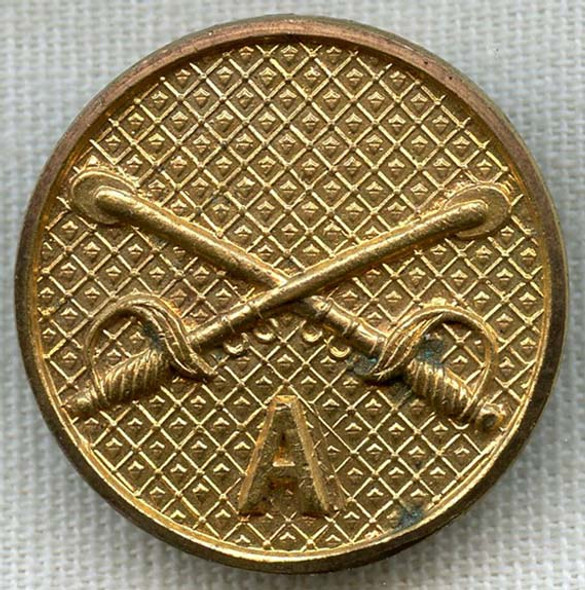 1920's US Army Cavalry Troop A Collar Disc