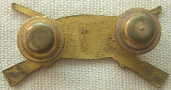 1930s US Army Armored Infantry Officer Collar Insignia by A.E. Co.