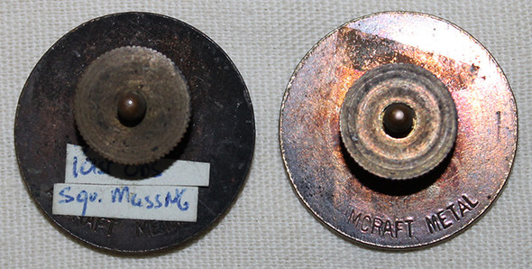 Rare 1930's 101st Observation Sq. Massachusetts National Guard E.M. Collar Disk Set