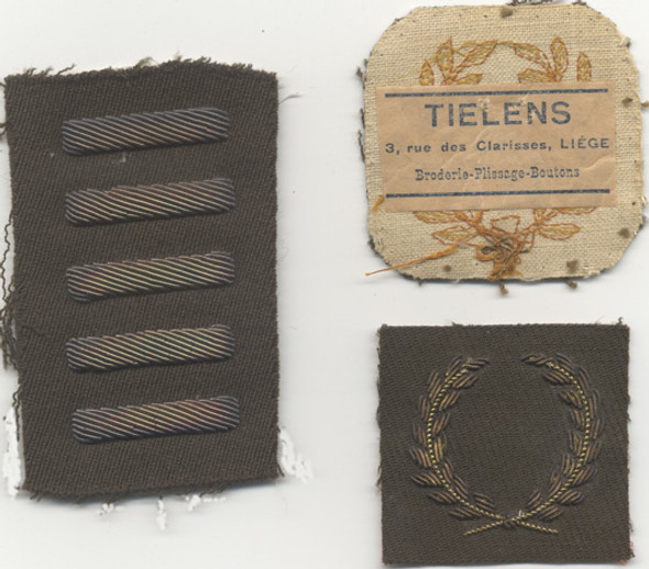 3 Piece WWII Belgian-Made US Army Insignia