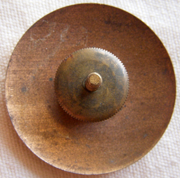 Minty WWII US Army Enlisted Man Visor Hat Badge