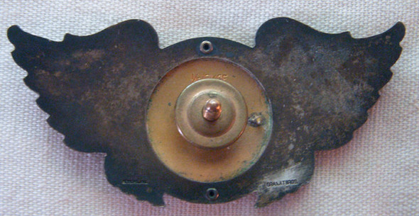 Early 1950s Transocean Air Lines (TALOA) Pilot Hat Badge 2nd Issue Type I by Granat Bros.