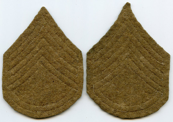 Scarce Pair WWI US Army Staff Sergeant Stripes. Removed from Uniform