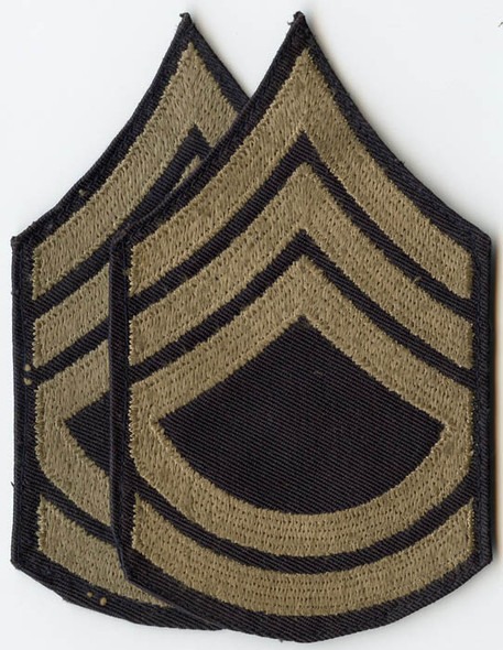 Pair of WWII US Army Rank Stripes for Technical Sergeant