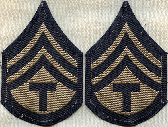 Pair WWII US Army Rank Stripes for Technician Third Grade