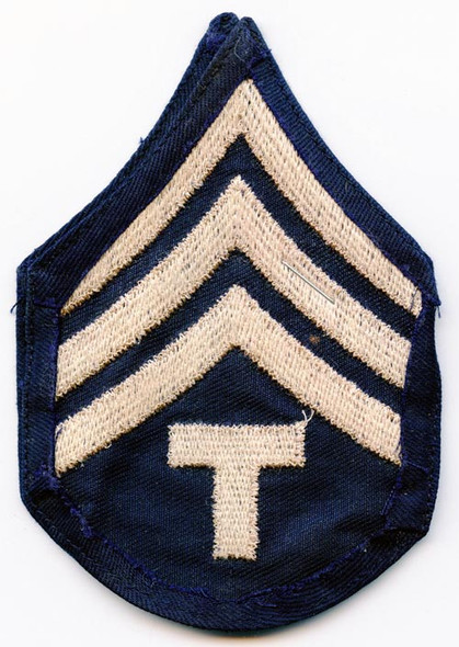Pair US Army Rank Stripes for Technician Fourth Grade on Twill