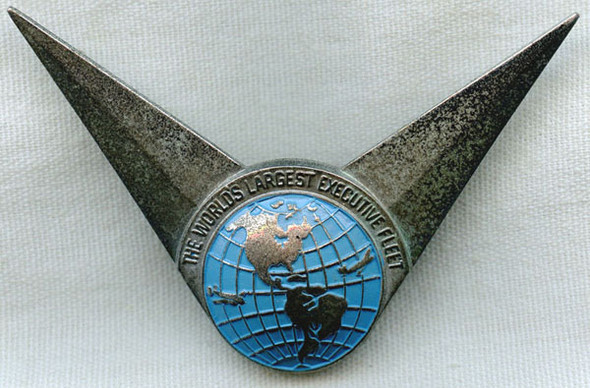 Late 1950s Youngstown (Ohio) Freight Corp. Pilot Hat Badge by Balfour