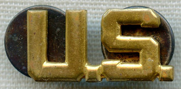 WWII US Army Officer "US" Insignia by Luxenberg