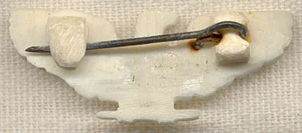 Great Small CBI-Made Colonel's "War Eagle" Rank Insignia in Bone