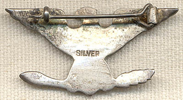 WWII English-Made US Colonel's "War Eagle" in Silver