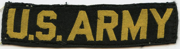 Scarce Late 1950s-Early 1960s US Army Breast Tape as Worn by Elvis in Germany