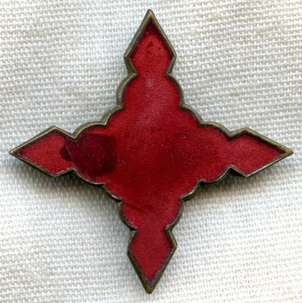 Spanish-American War Era US Army 4th Corps, 1st Division Badge