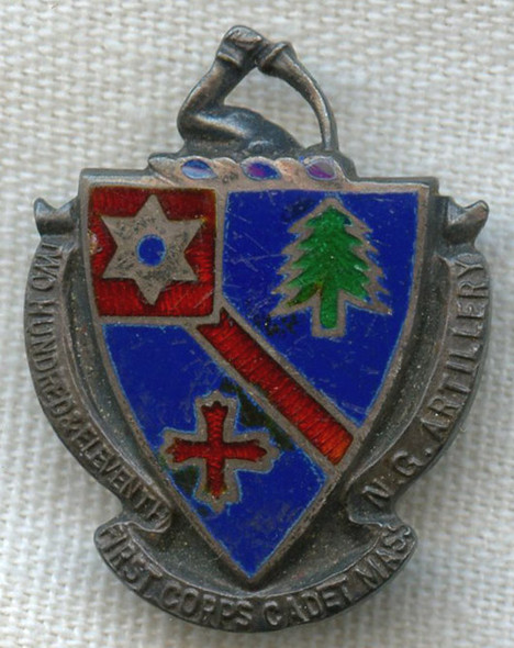 Sterling US Army 211th Coast Artillery Regt Massachusetts State Guard DI