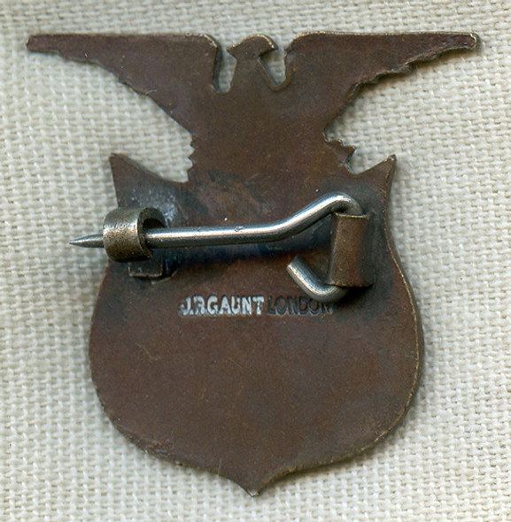 Great WWI US Army, UK-Made Badge: "ON DUTY, Headquarters B.S. 3"