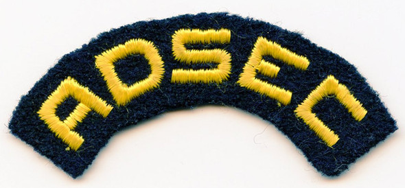 WWII Felt US Army Advance Sector (ADSEC) Arc