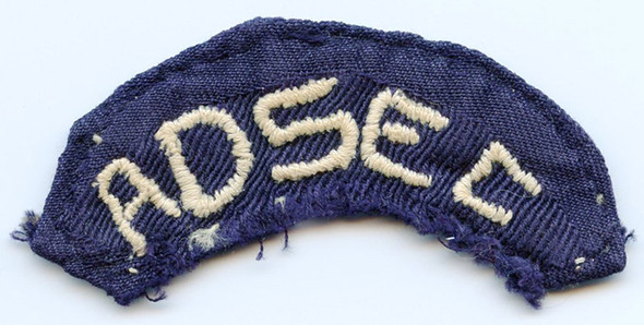 WWII Theater-Made Twill US Army Advance Sector (ADSEC) Arc