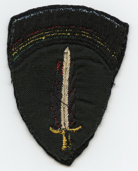 Nice Used WWII US Army SHAEF Supreme Headquarters Allied Expeditionary Force Shoulder Patch UK-Made