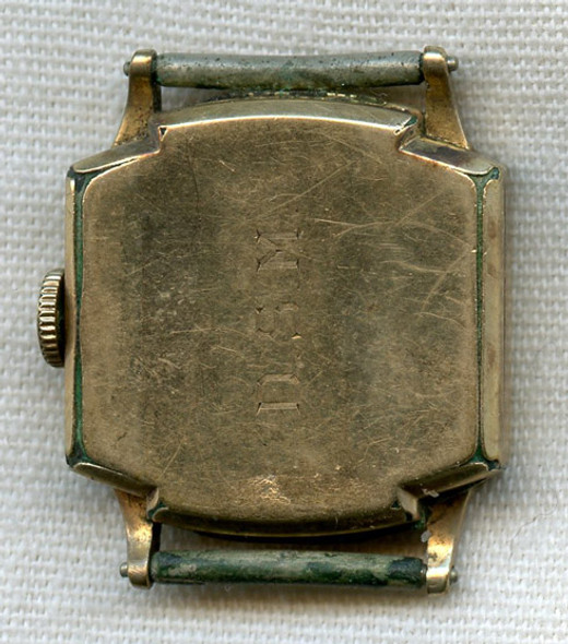 Engraved Gold-Filled Western Air Lines Watch