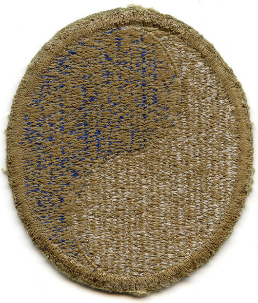 Rare O/D Brown Bordered & Backed, WWII 29th Infantry Division Patch