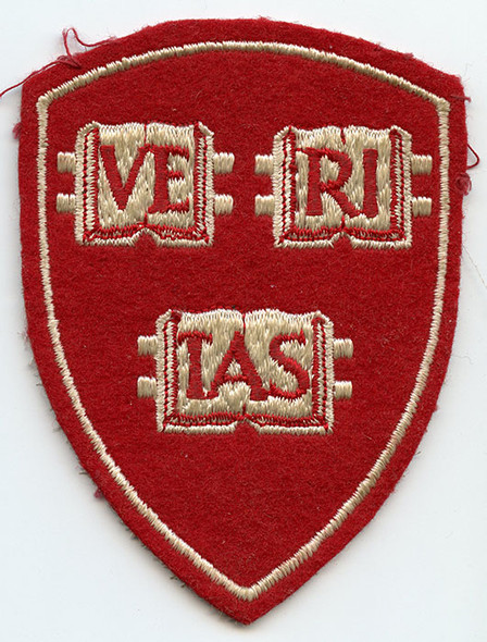Rare 1930's - WWII US Army ROTC at Harvard University Shoulder Patch