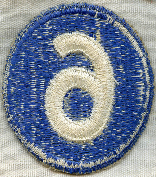 WWII United States Army 6th Corps Shoulder Patch