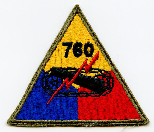 WWII US Army 778th Tank Battalion Patch with Hand-Applied Number