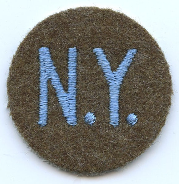 WWII New York State Guard Patch on Wool