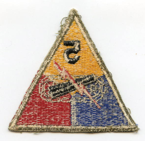 WWII US Army 5th Armored Division (Victory) Shoulder Patch