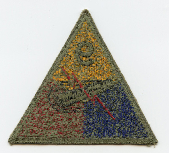 WWII Green Back Patch for US Army 9th Armored Division (aka "Phantom")