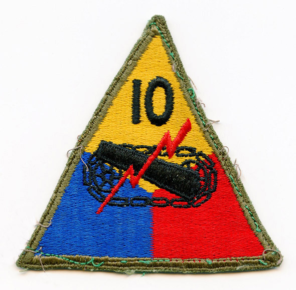 WWII US Army 10th Armored (aka "Tiger") Division Patch
