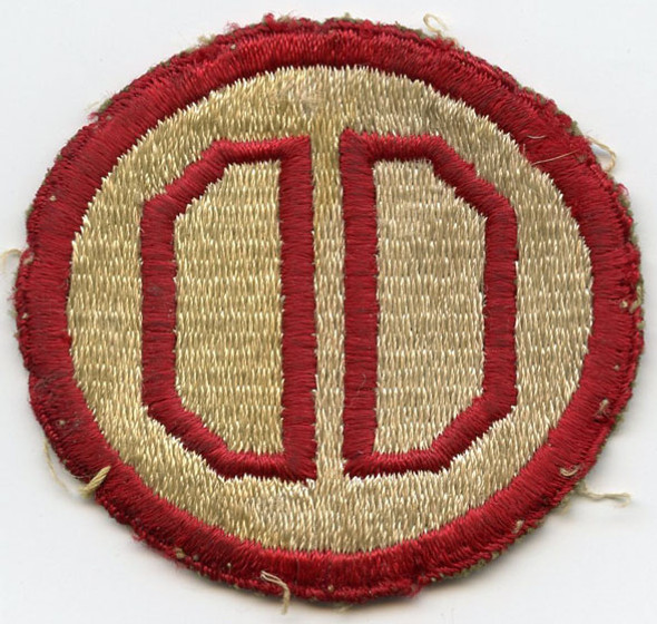 Small WWII Shoulder Patch for US Army 31st (aka "Dixie") Division Removed from Uniform