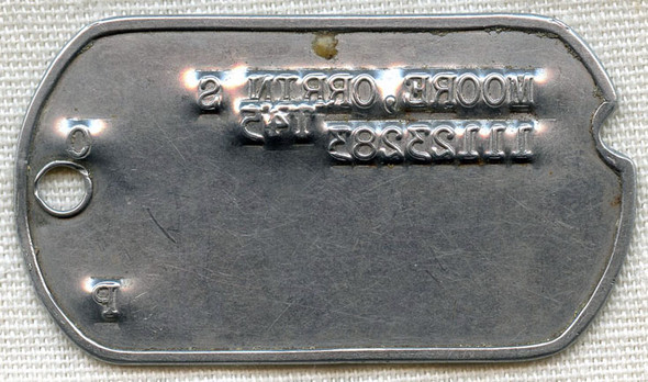 Single WWII US Army Dog Tag T-Dated 1945