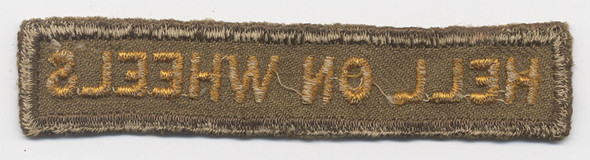 WWII US Army 2nd Armored Div. Officer Pocket Patch in Gabardine Wool