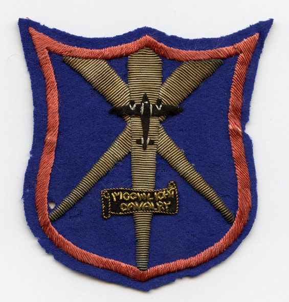 Extremely Rare Ca. 1944 US Army 331st AAA Searchlight Battalion Pocket Patch Italian-Made