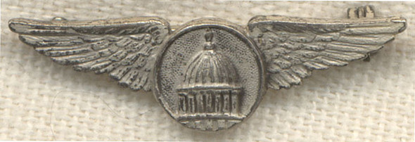 BEING RESEARCHED - Sterling Capitol Building Lapel Wing by Whitehead & Hoag NOT FOR SALE UNTIL IDed