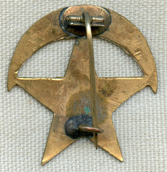 BEING RESEARCHED - Great Early Star & Crescent Badge: "DARE TO DO RIGHT" - NOT FOR SALE UNTIL ID'd