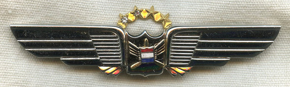 1970s United Air Lines 3rd Issue Captain Wing Owned by Kermit R. Steinbeck with Two Diamond Chips