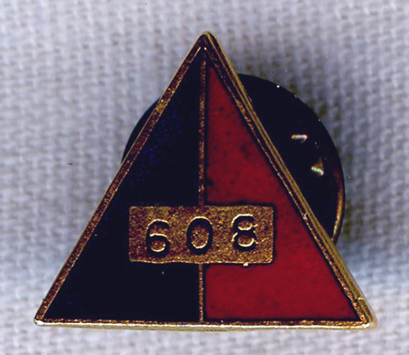 BEING RESEARCHED - Unidentified Triangle Pin Numbered 608 - NOT FOR SALE UNTIL IDENTIFIED